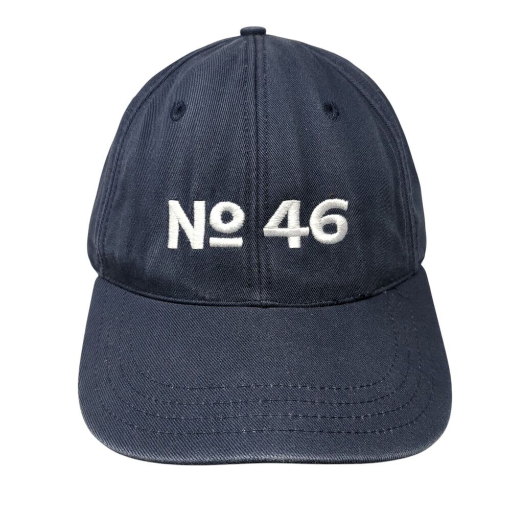 No 46 Biden Strapback Hat Blue OSFA Adjustable Embroidered 6 Panel Unionwear